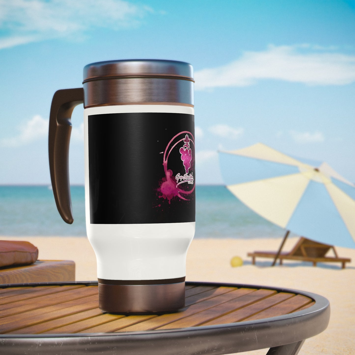 Stainless Steel Travel Mug (Black)